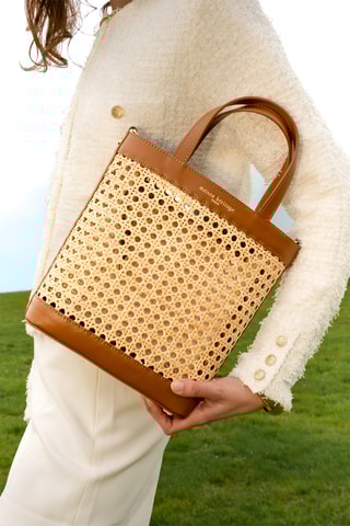 Sac à main Eos - Beige et camel