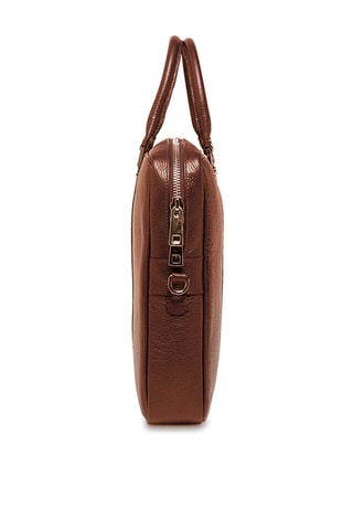 Porte-documents en cuir Leo - Marron