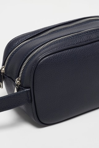 Sac à main en cuir Trou - Bleu marine