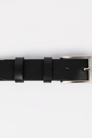 Ceinture en cuir Giulo - 110 cm - Noir