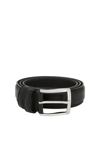 Ceinture en cuir Mini Mario - 110 cm - Noir
