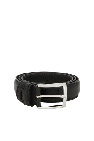 Ceinture en cuir Mini Mario - 120 cm - Noir