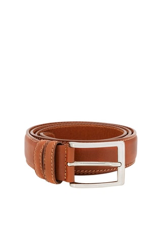 Ceinture en cuir Mario - 120 cm - Marron