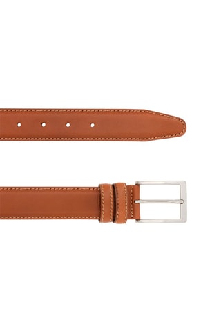 Ceinture en cuir Mario - 120 cm - Marron