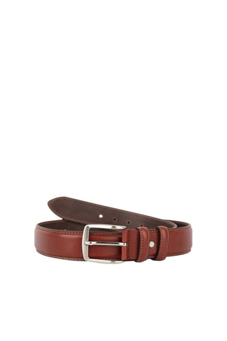 Ceinture en cuir Mario - 125 cm - Marron