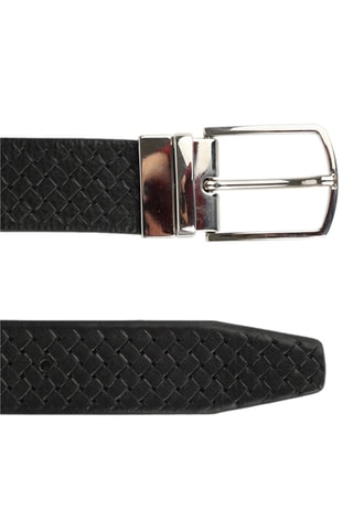 Ceinture en cuir Ponce - 130 cm - Marron et noir