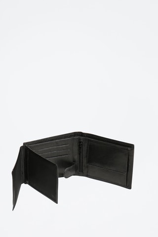 Portefeuille en cuir Henry - Noir
