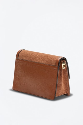 Sac bandoulière en nubuck Kaia - Camel