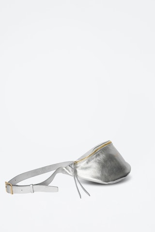 Sac banane en cuir Rachel - Argenté