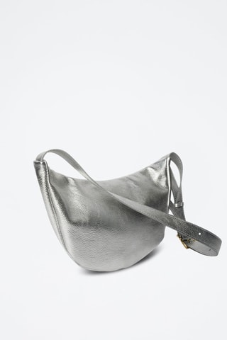 Sac banane en cuir Rachel - Argenté