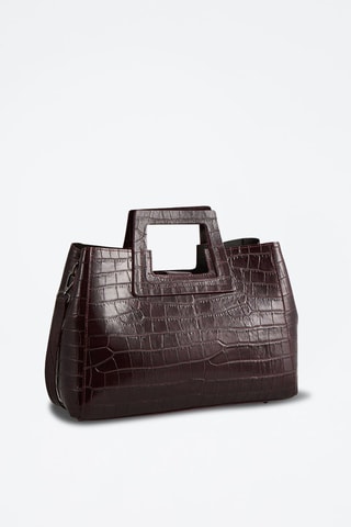 Sac à main en cuir Jane - Bordeaux