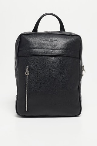 Sac à dos en cuir Klaus - Noir