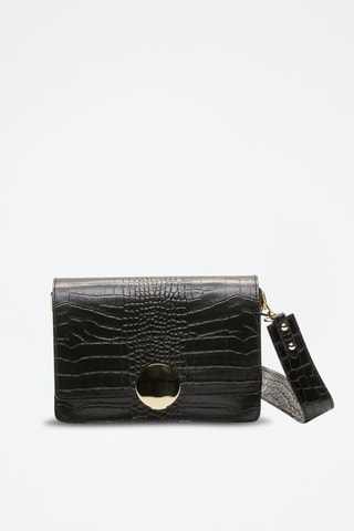 Sac bandoulière en cuir Raba - Noir