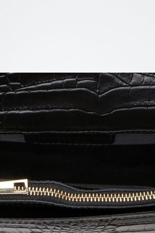 Sac bandoulière en cuir Raba - Noir