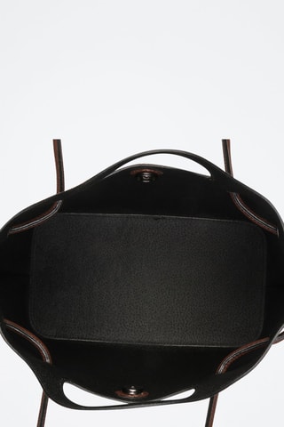Sac à main en cuir Prun - Marron