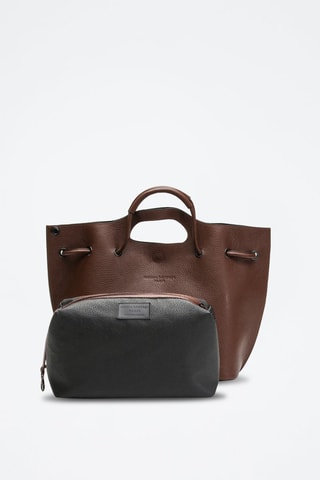 Sac à main en cuir Prun - Marron