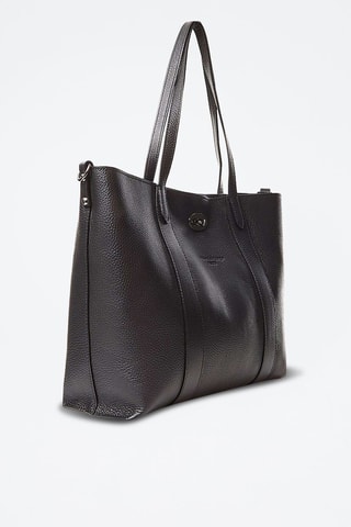Cabas et pochette en cuir Elis - Noir