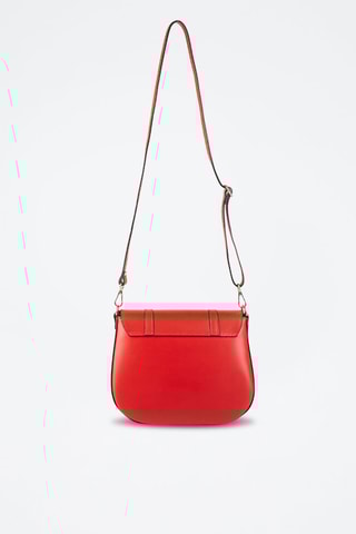 Sac bandoulière en cuir Tex - Rouge