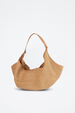 Sac porté épaule en cuir Vela  - Camel