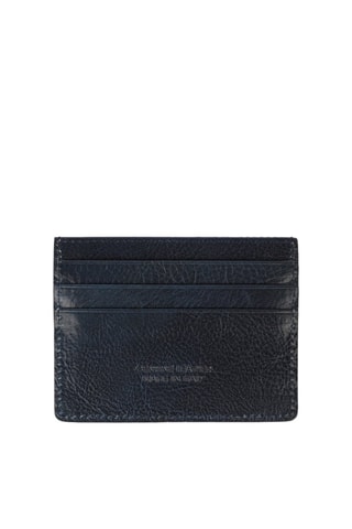 Porte-cartes en cuir Robin - Bleu
