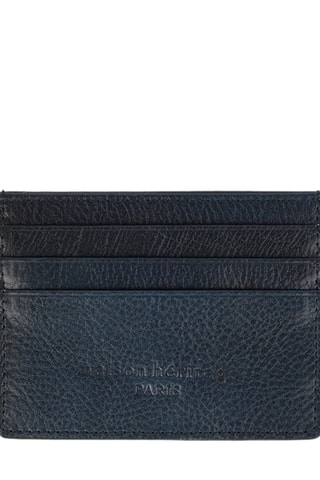 Porte-cartes en cuir Robin - Bleu