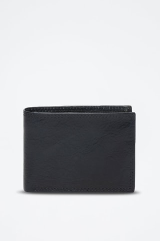 Portefeuille en cuir Paco - Bleu