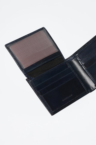 Portefeuille en cuir Paco - Bleu