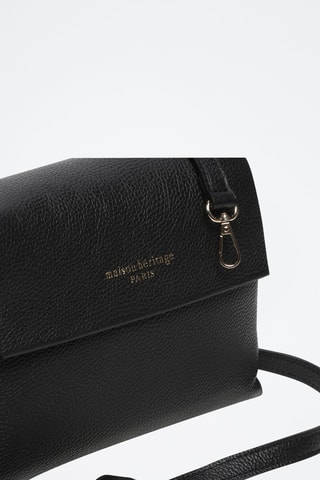 Sac bandoulière en cuir Vaya - Noir