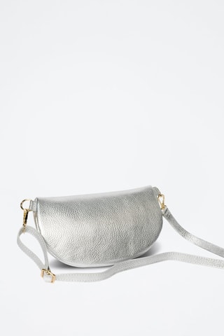 Sac banane en cuir Kimi - Argenté