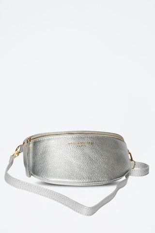 Sac banane en cuir Kimi - Argenté