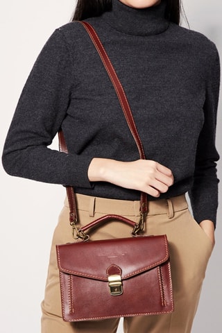 Porte-documents en cuir Marcelus - Marron