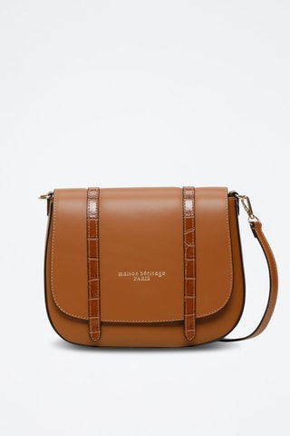 Sac bandoulière en cuir Nash - Camel