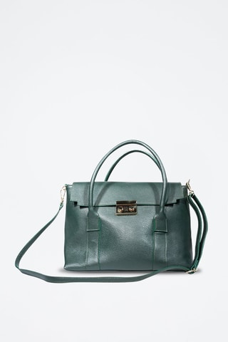 Cabas en cuir Elara - Vert