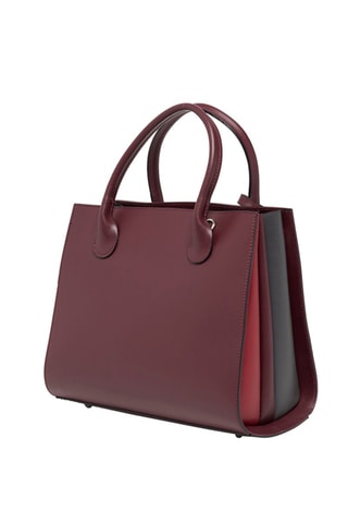 Sac à main en cuir Trip - Bordeaux