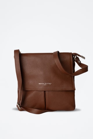 Sac bandoulière en cuir Franz - Marron