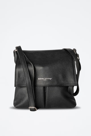 Sac bandoulière en cuir Franz - Noir