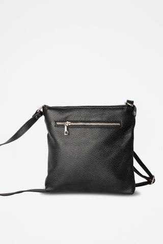Sac bandoulière en cuir Franz - Noir
