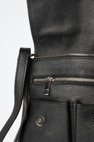 Sac bandoulière en cuir Franz - Noir