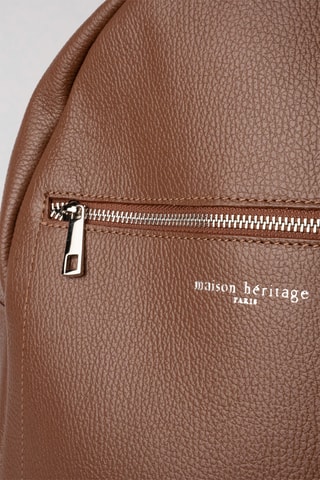 Sac à dos en cuir Jonas - Marron