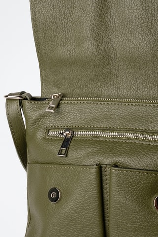 Sac bandoulière en cuir Franz - Vert