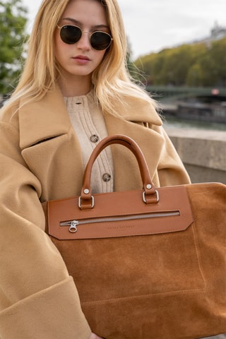 Sac de voyage en cuir Diego - Marron