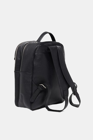 Sac à dos en cuir Agra - Noir