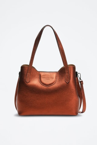 Sac porté épaule en cuir Rama - Marron