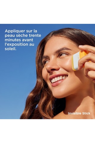 Crème solaire zones sensibles Invisible Stick SPF 50 - 10 g