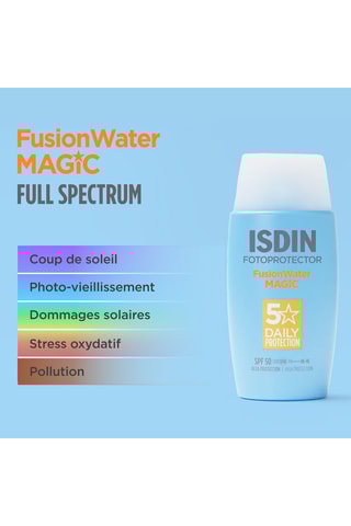 Crème solaire visage Fusion Water Magic SPF 50 - 50 ml