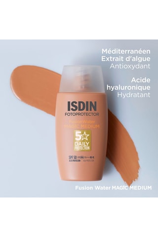 Crème solaire visage teintée Fusion Water Magic Medium SPF 50 - 50 ml