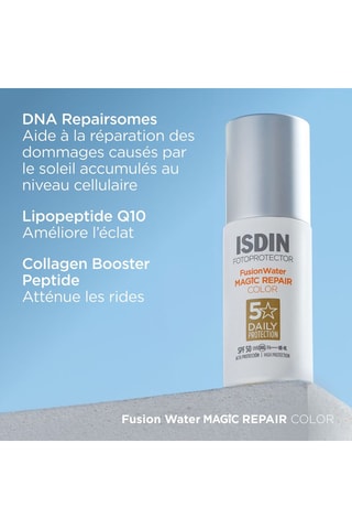 Crème solaire visage teintée anti-âge Fusion Water Magic Repair Color SPF 50 - 50 ml