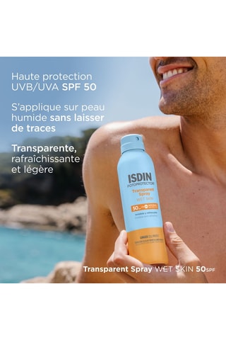 Crème solaire corps Transparent Spray Wet Skin SPF 50 - 250 ml