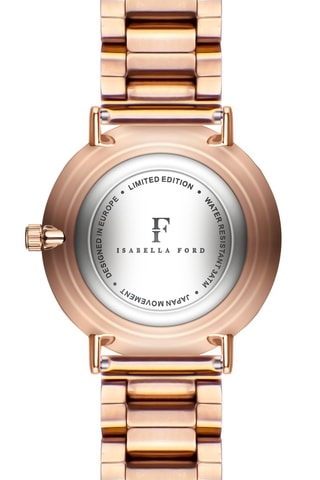 Stalen Quartz Horloge met Diamant Florence