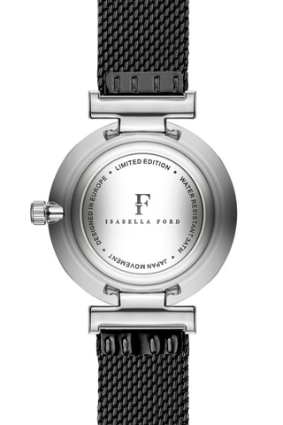 Stalen Quartz Horloge met Diamant Audrey